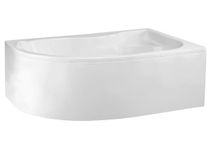 Polimat - Wanna akrylowa Mega 160x105 Prawa + obudowa + syfon