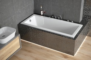 BESCO wanna prostokątna MODERN SLIM 150x70 - DARMOWA DOSTAWA + SYFON AUTOMAT   