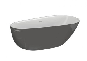 Polimat wanna wolnostojąca SHILA STYLOWY GRAFIT 170x85 - Darmowa Dostawa