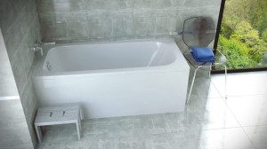 BESCO wanna prostokątna CONTINEA 150x70+ obudowa + SYFON AUTOMAT 