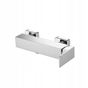 BATERIA PRYSZNICOWA CUBE CHROM BATERIA NATRYSKOWA ŚCIENNA