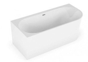 POLIMAT wanna wolnostojąca przyścienna SOLA BIAŁA 160x75 LEWA - Darmowa Dostawa