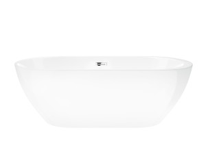 Wanna wolnostojąca Corsan E042 Reno 160 cm z wykończeniem chrom