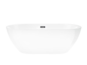 Wanna wolnostojąca Corsan E042 Reno 160 cm z wykończeniem czarnym