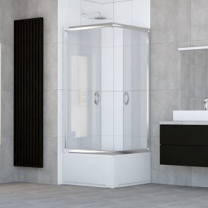 Kabina prysznicowa Stylio niska 80x80x170 BK501QKC+ Chinchila - Darmowa Dostawa 