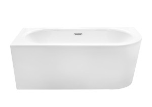 BESCO wanna Avita A-line 170 LEWA + syfon klik-klak biały z przelewem slim - DARMOWA DOSTAWA