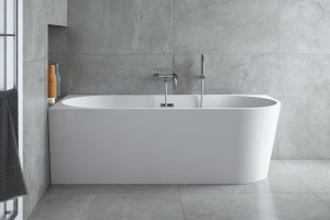 BESCO wanna wolnostojąca przyścienna ZOYA 170 LEWA  ZŁOTY SYFON - darmowa dostawa