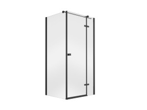 BESCO kabina prysznicowa PIXA BLACK 90x90x195 prawa - DARMOWA DOSTAWA