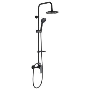 LAVEO - Enna Black kolumna natryskowa z baterią