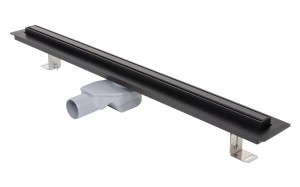Liv ELEGANCE  2w1 - czarny odpływ liniowy slim 80 cm 