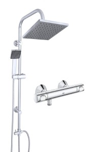 GROHE Bateria natryskowa termostatyczna  GROHTHERM z deszczownią KVADRO
