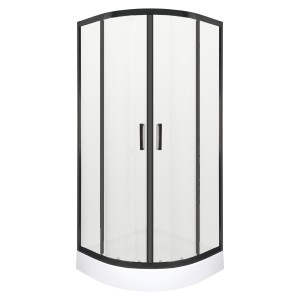 Novoterm Kerra - Kabina prysznicowa Soho BL z brodzikiem 90x90x205