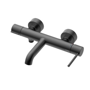 Bateria wannowa ścienna ULTIMATE z przełącznikiem natrysku, gun metal