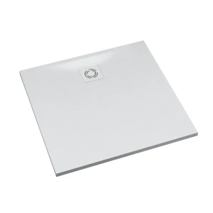 Schedline Brodzik kompozytowy Stabilsound Plus® Magnific White Stone 90x90x3,5 cm, kwadratowy, Gwarancja 15 lat