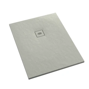 Schedline Brodzik kompozytowy Stabilsound Plus® Protos Cement Stone 100x120x3,5 cm, prostokątny, Gwarancja 15 lat