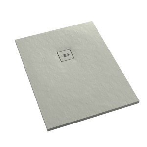 Schedline Brodzik kompozytowy Stabilsound Plus® Protos Cement Stone 100x140x3,5 cm, prostokątny, Gwarancja 15 lat