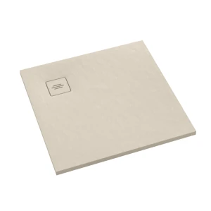 Schedline Brodzik kompozytowy Stabilsound Plus® Protos Cashemere Stone 90x90x3,5 cm, kwadratowy, Gwarancja 15 lat