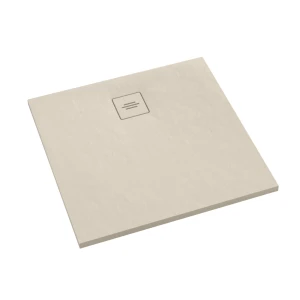 Schedline Brodzik kompozytowy Stabilsound Plus® Protos Cashemere Stone 100x100x3,5 cm, kwadratowy, Gwarancja 15 lat