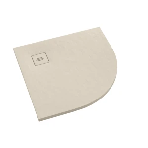 Schedline Brodzik kompozytowy Stabilsound Plus® Protos Cashemere Stone 90x90x3,5 cm R55, półokrągły, Gwarancja 15 lat