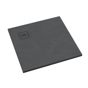 Schedline Brodzik kompozytowy Stabilsound Plus® Protos Grey Stone 100x100x3,5 cm, kwadratowy, Gwarancja 15 lat