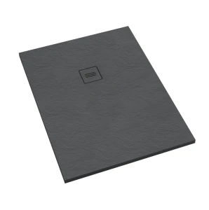 Schedline Brodzik kompozytowy Stabilsound Plus® Protos Grey Stone 90x160x4 cm, prostokątny, Gwarancja 15 lat
