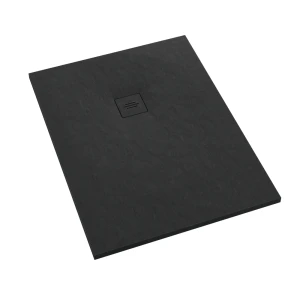 Schedline Brodzik kompozytowy Stabilsound Plus® Protos Black Stone 90x130x3,5 cm, prostokątny, Gwarancja 15 lat