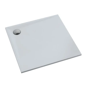 Schedline Brodzik kompozytowy Stabilsound Plus® Libra Smooth White 90x90x3 cm, kwadratowy, Gwarancja 15 lat