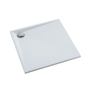 Schedline Brodzik kompozytowy Stabilsound Plus® Libra White Stone 90x90x3 cm, kwadratowy, Gwarancja 15 lat