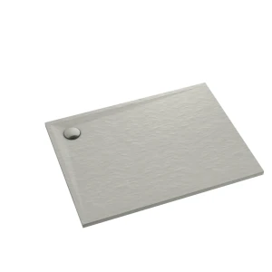 Schedline Brodzik kompozytowy Stabilsound Plus® Libra Cement Stone 90x110x3 cm, prostokątny, Gwarancja 15 lat