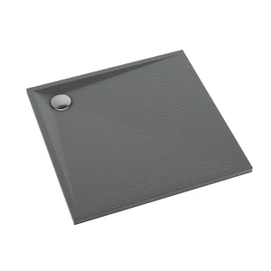 Schedline Brodzik kompozytowy Stabilsound Plus® Libra Anthracite Stone 80x80x3 cm, kwadratowy, Gwarancja 15 lat