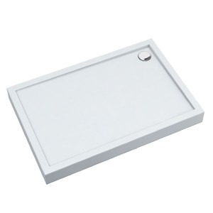 Schedline Brodzik akrylowy zintegrowany z nośnikiem Stabilsound Plus® oraz obudową akrylową przeciągniętą do podłogi Cameron 75x170x12 cm, prostokątny z odpływem w narożniku, Gwarancja 10 lat