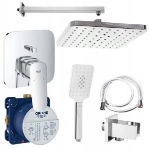 ZESTAW PODTYNKOWY Bateria GROHE CUBEO CHROM SmartBox Deszczownica 22