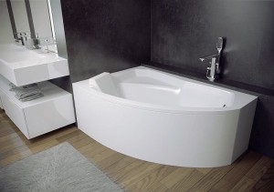 BESCO wanna asymetryczna z obudową RIMA 140x90 lewa- DARMOWA DOSTAWA+SYFON AUTOMAT
